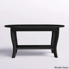 Annwyley 36’’ Oval Coffee Table With Shelf And Center
