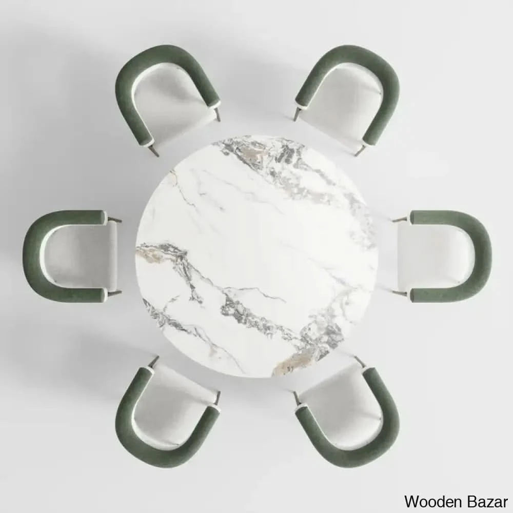 Antic Luxury Dining Table Set Modern Rectangular Sintered Stone ...