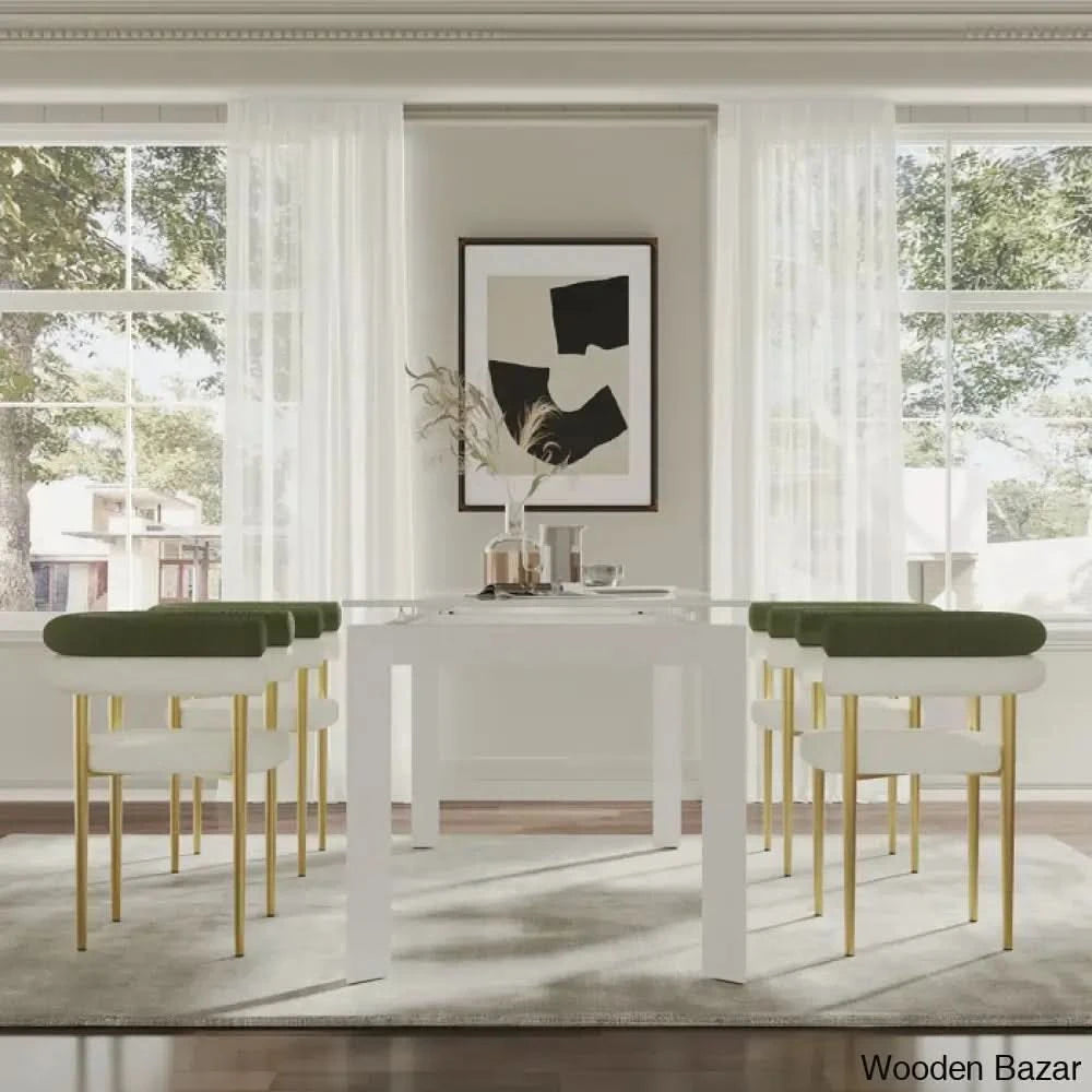 Antic Luxury Dining Table Set Modern Rectangular Sintered Stone ...