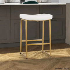 Antishaz Upholstered 24’’ Counter And Bar Stool With Metal Frame (Set Of 2)