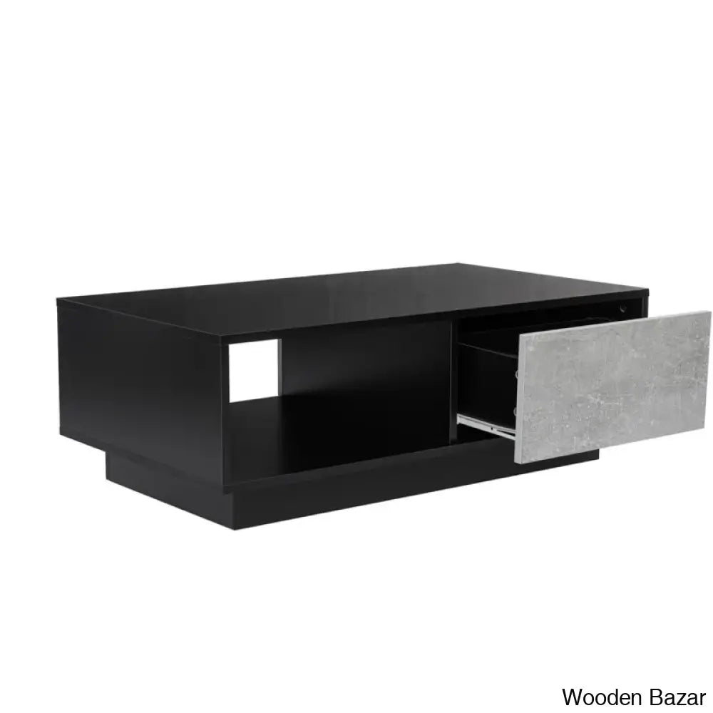 Arabellay Block Coffee And Center Table With 2 Drawers