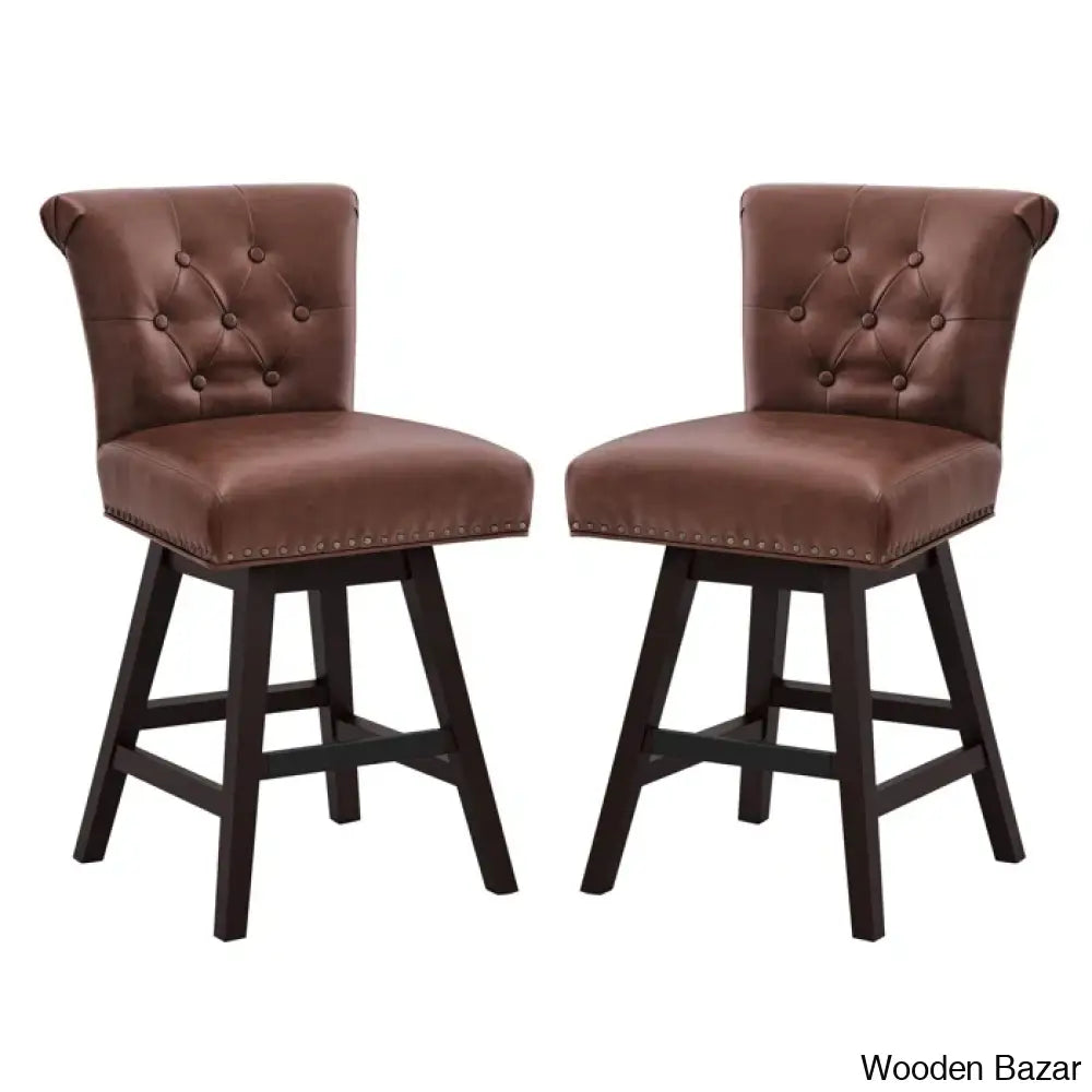 Aralisz Swivel 26’’ Counter And Bar Stool (Set Of 2)