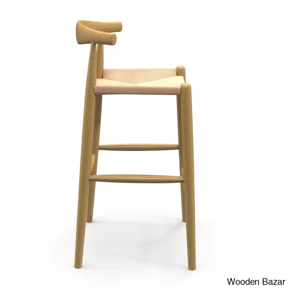 Ardeo Solid Wood Bar & Counter Stool And Bar Stool