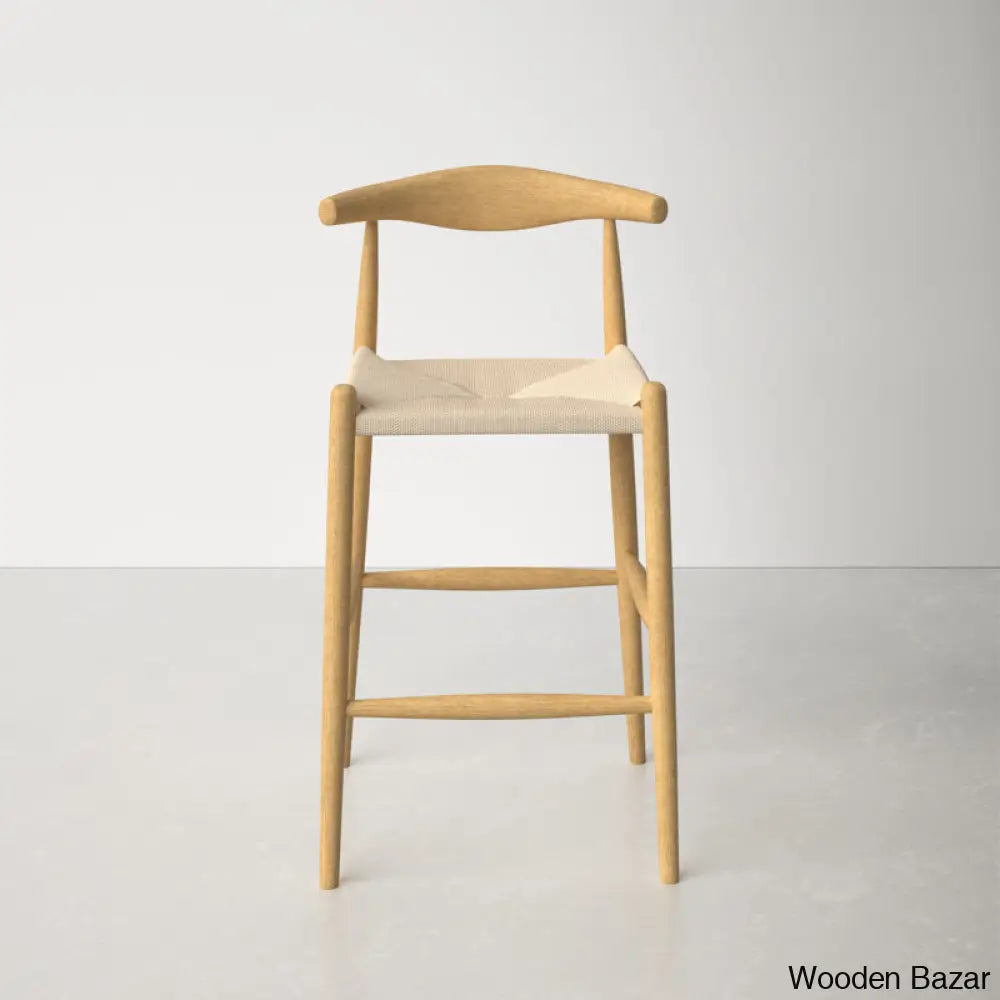 Ardeo Solid Wood Bar & Counter Stool And Bar Stool