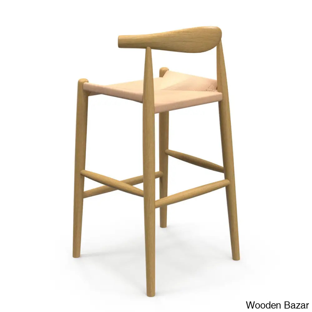 Ardeo Solid Wood Bar & Counter Stool And Bar Stool