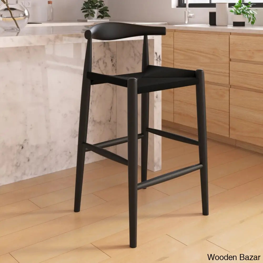 Ardeo Solid Wood Bar & Counter Stool And Bar Stool