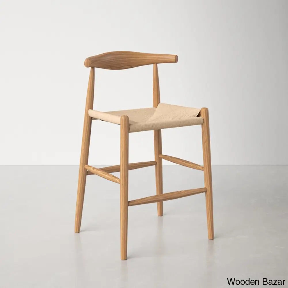 Ardeo Solid Wood Bar & Counter Stool And Bar Stool