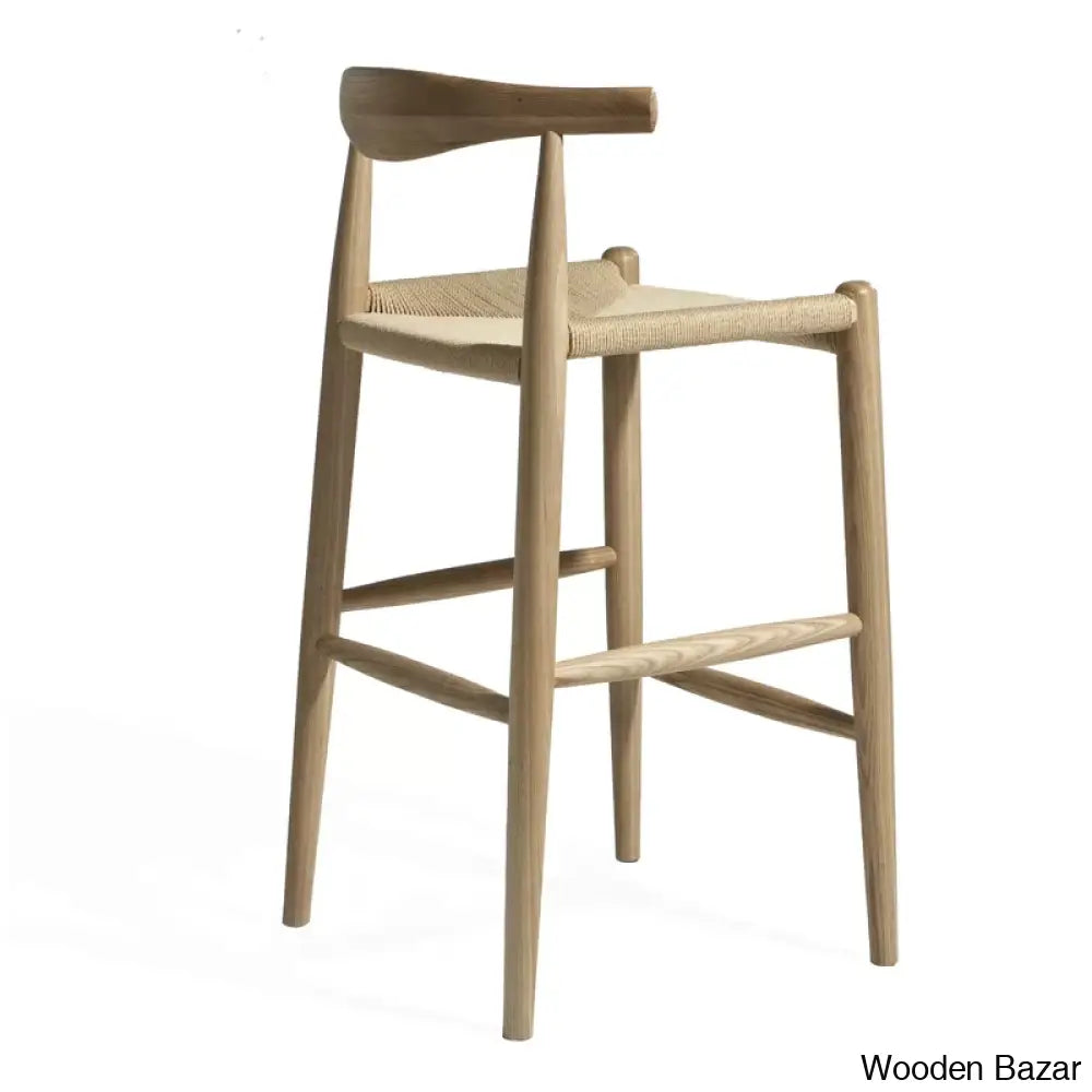 Ardoz Swivel Solid Wood Bar & Counter Stool