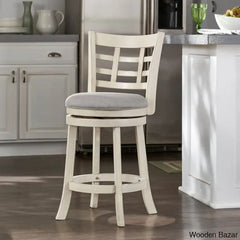 Arias Swivel Upholstered Counter And Bar Stool With Solid Wood Frame