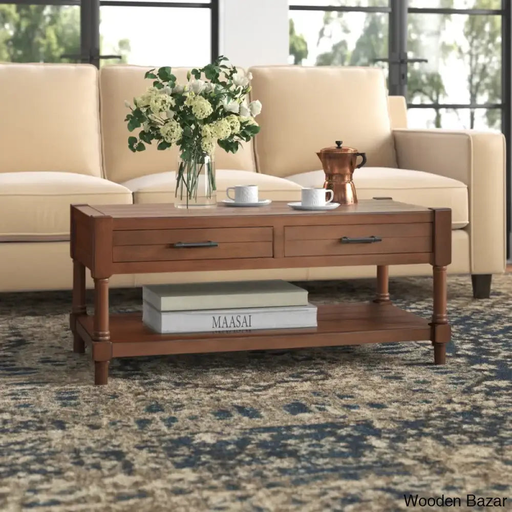 Arithas Coffee And Center Table Brown