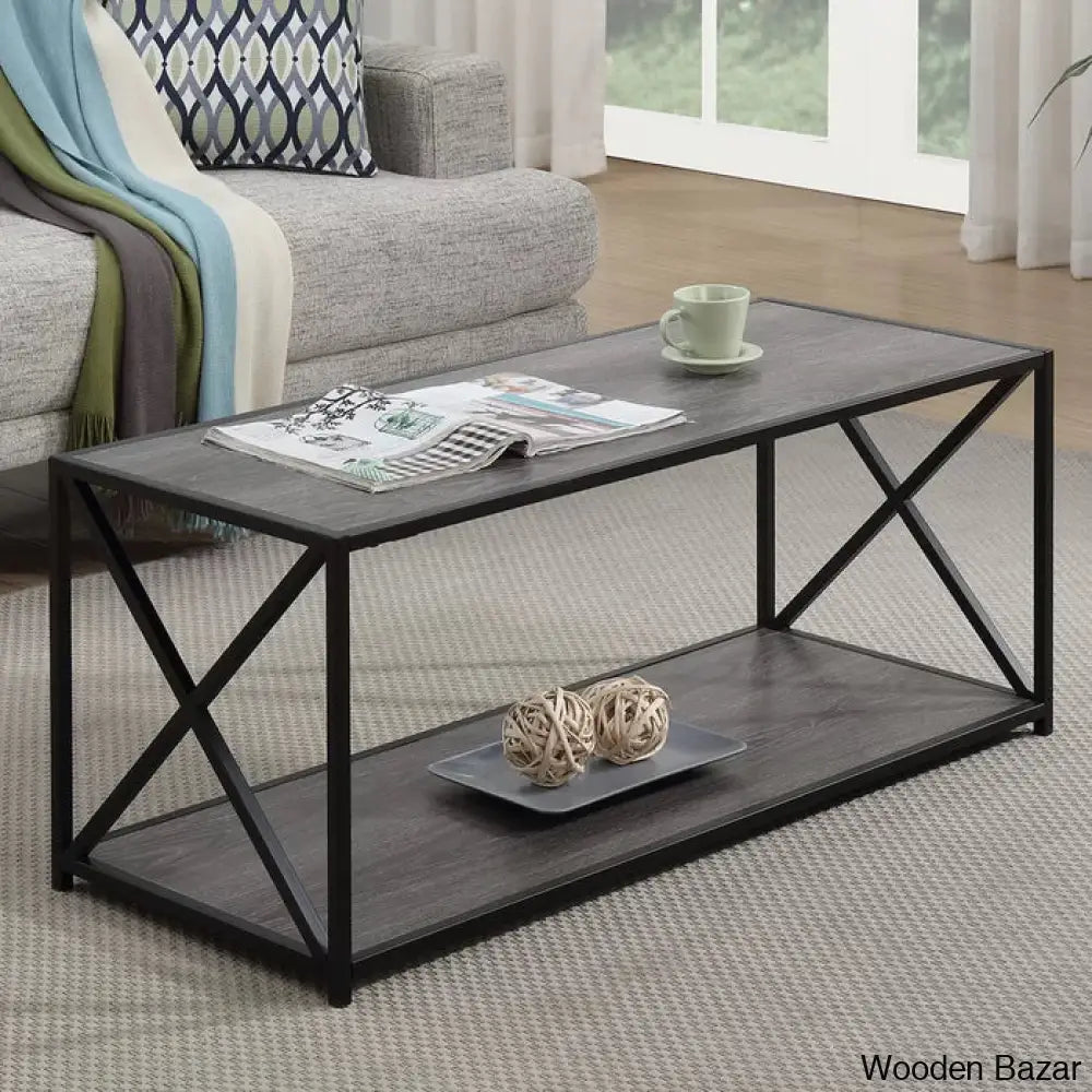 Ariyanab Coffee And Center Table Weathered Gray