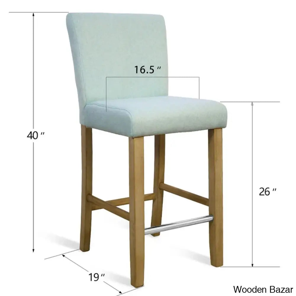 Arkansaso Swivel Upholstered 26’’ Counter And Bar Stool With Solid Wood Frame (Set Of 2)