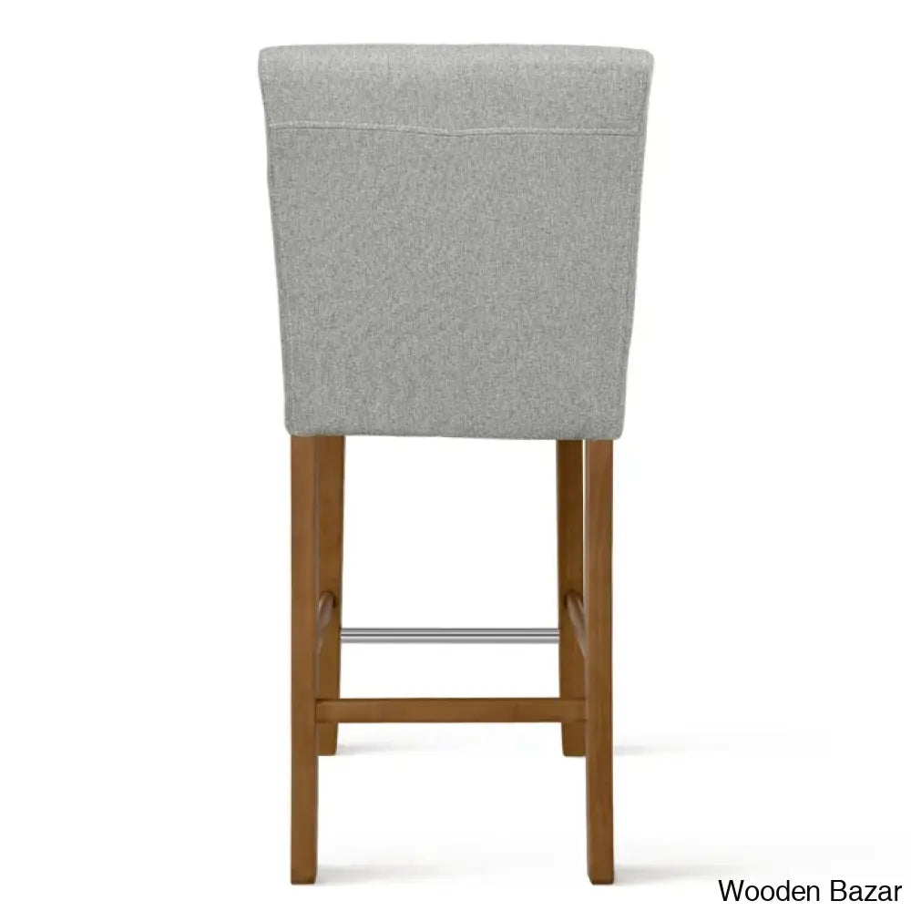 Arkansaso Swivel Upholstered 26’’ Counter And Bar Stool With Solid Wood Frame (Set Of 2)