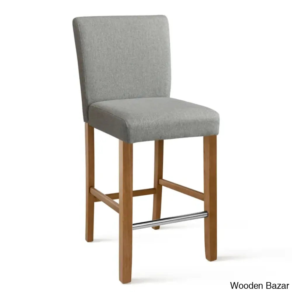 Arkansaso Swivel Upholstered 26’’ Counter And Bar Stool With Solid Wood Frame (Set Of 2)