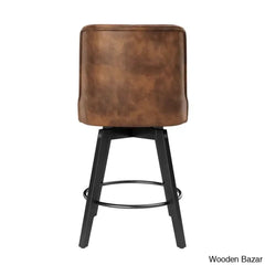 Arleinez Swivel 26.7’’ Upholstered Counter Chairs (Set Of 2)