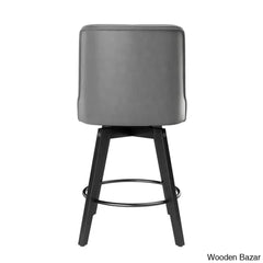 Arleinez Swivel 26.7’’ Upholstered Counter Chairs (Set Of 2)