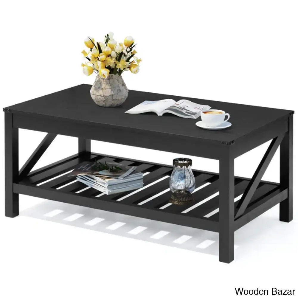 Arlenen Coffee And Center Table Black