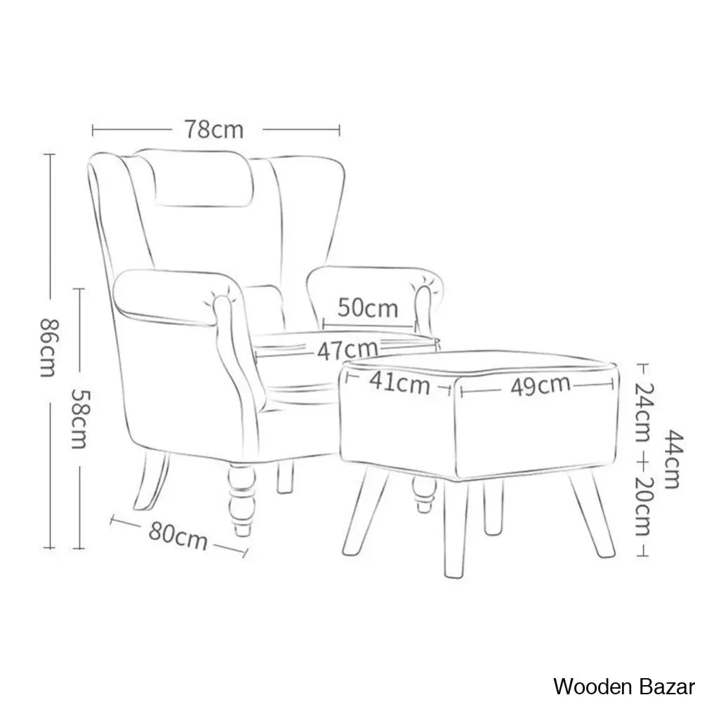 Chairs with ottaman-1