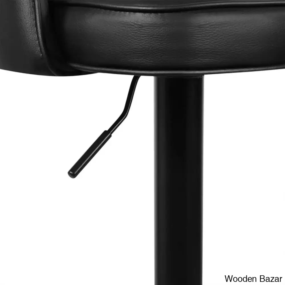 Arrianas Swivel Modern Kitchen Counter And Bar Stools Faux Leather Pub Chairs (Set Of 2)