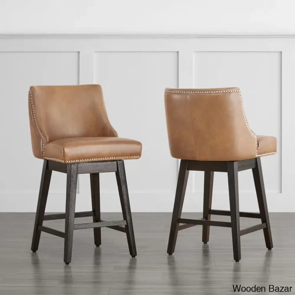 Arvelle Swivel Counter & Bar Stool (Set Of 2)