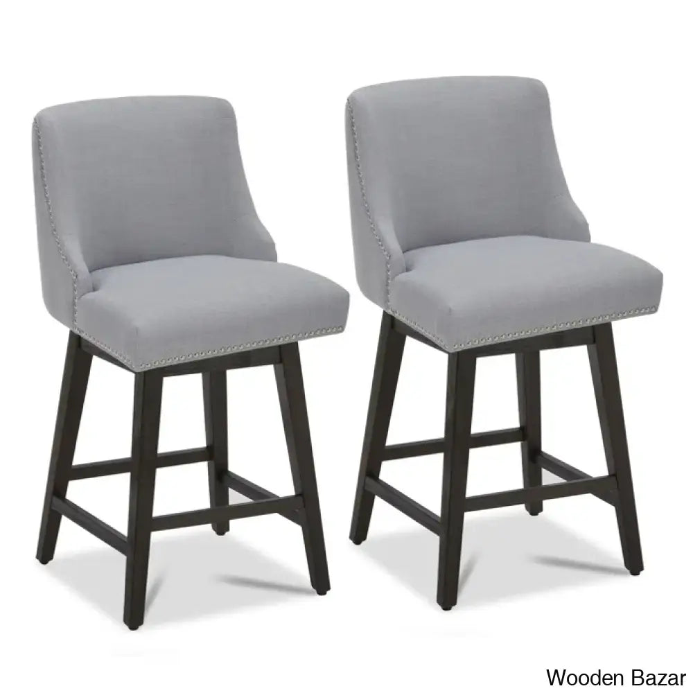 Arvelle Swivel Counter & Bar Stool (Set Of 2)