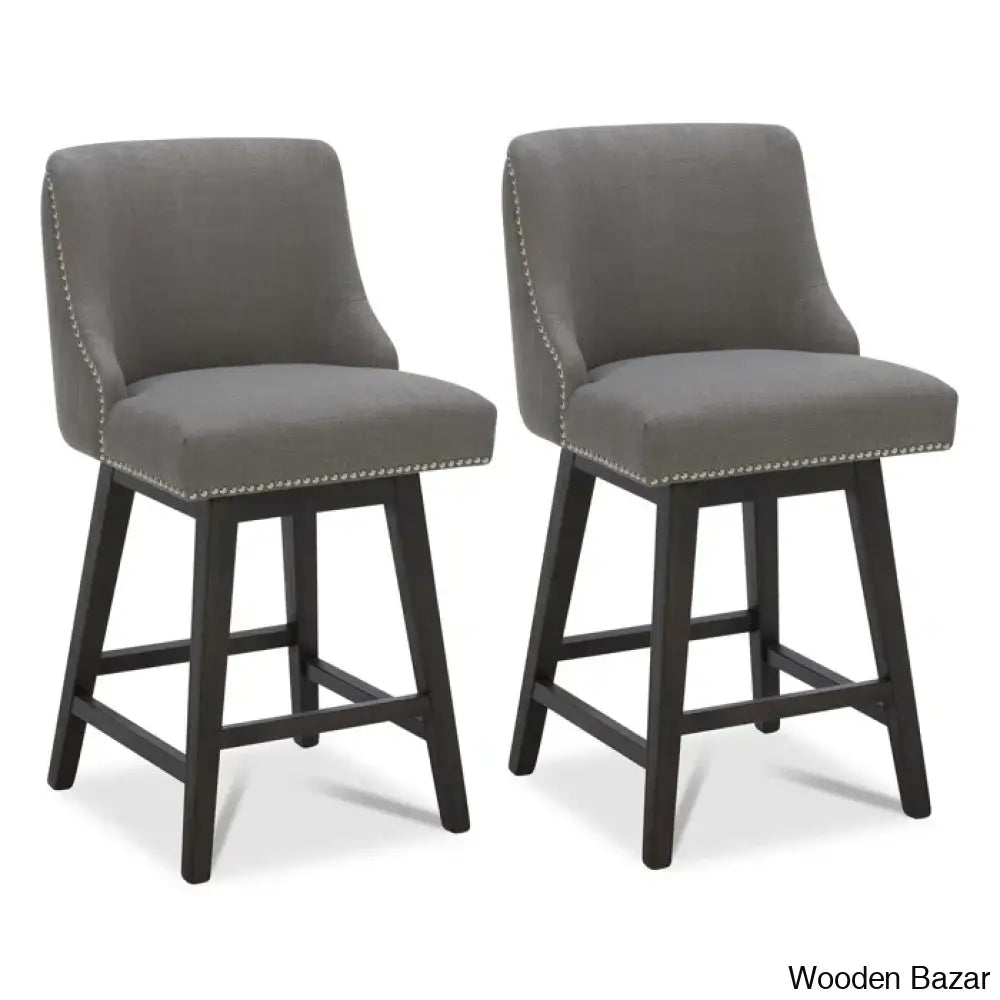 Arvelle Swivel Counter & Bar Stool (Set Of 2)