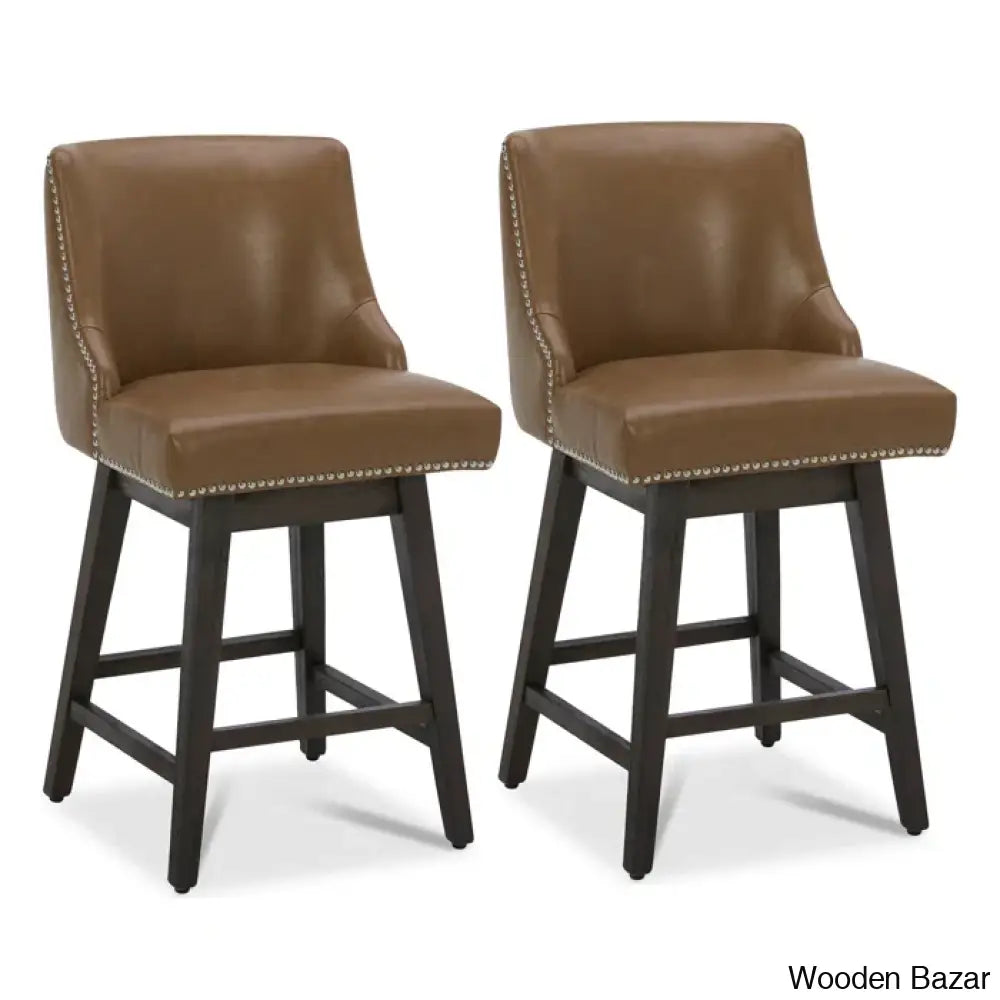 Arvelle Swivel Counter & Bar Stool (Set Of 2)