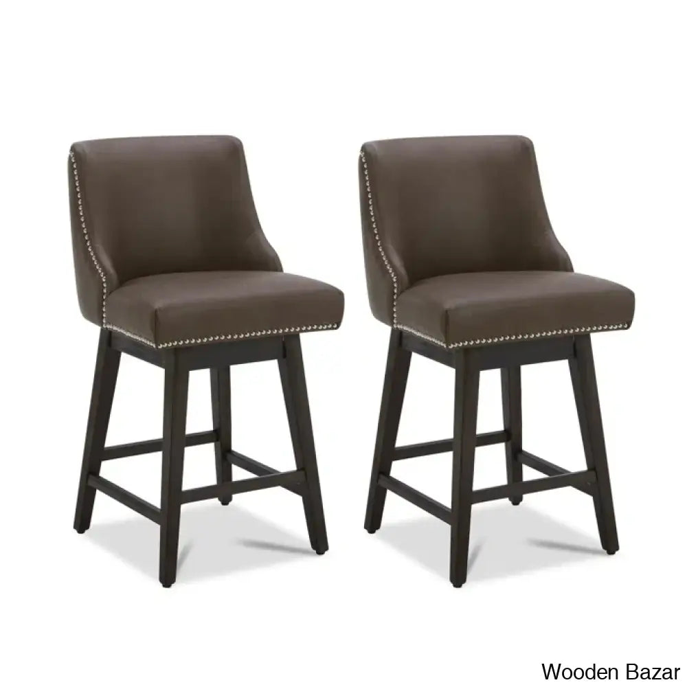 Arvelle Swivel Counter & Bar Stool (Set Of 2)