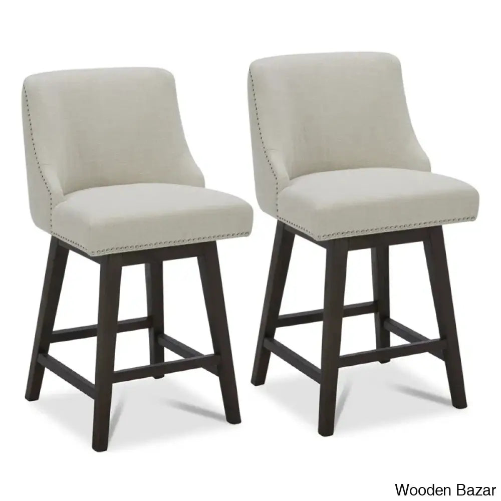 Arvelle Swivel Counter & Bar Stool (Set Of 2)