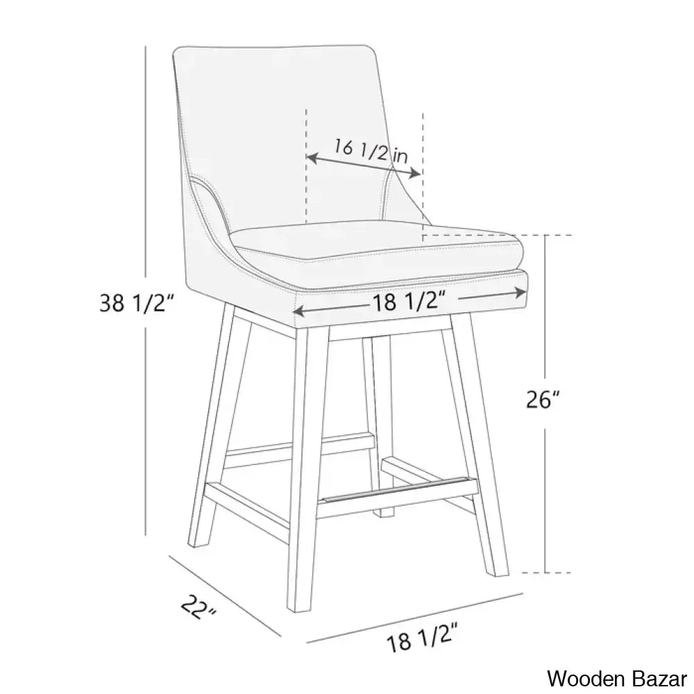 Arvelle Swivel Counter & Bar Stool (Set Of 2)