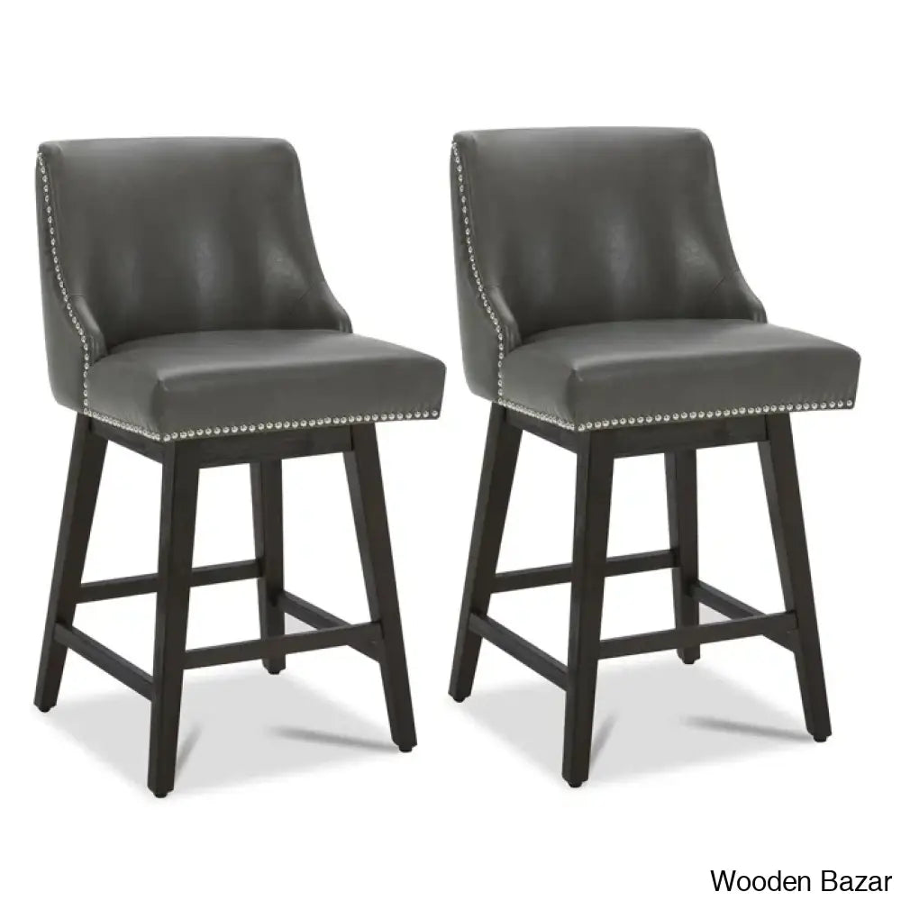 Arvelle Swivel Counter & Bar Stool (Set Of 2)