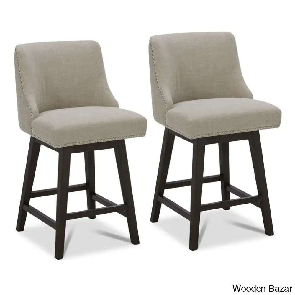 Arvelle Swivel Counter & Bar Stool (Set Of 2)