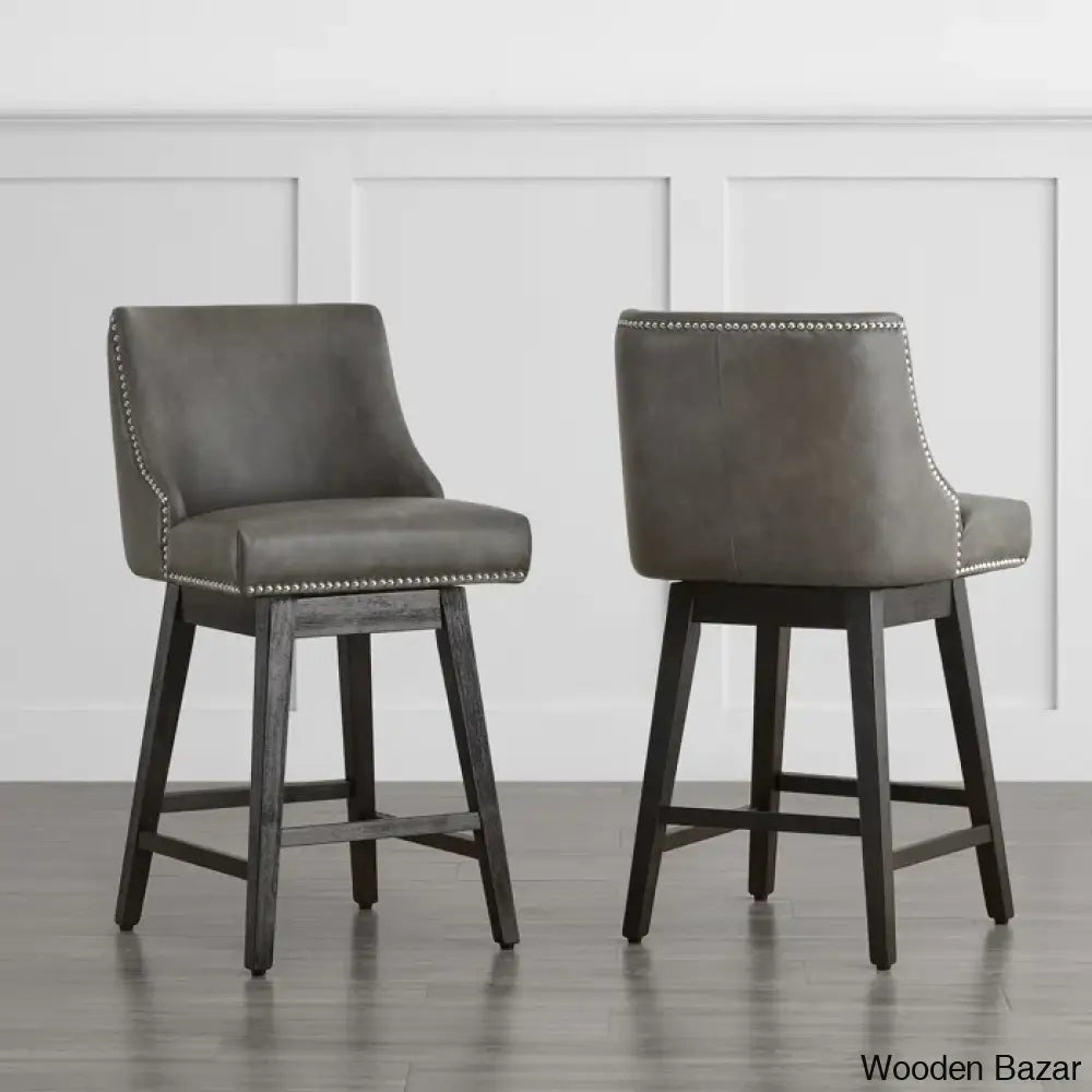 Arvelle Swivel Counter & Bar Stool (Set Of 2)