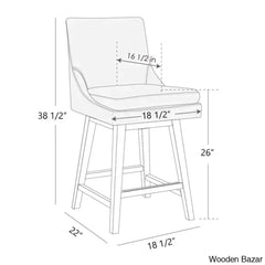 Arvelle Swivel Counter & Bar Stool (Set Of 2)