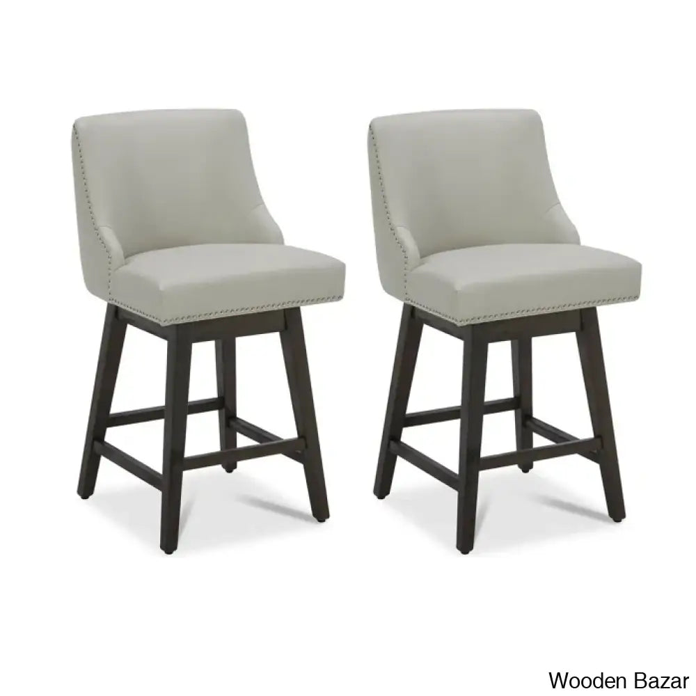 Arvelle Swivel Counter & Bar Stool (Set Of 2)