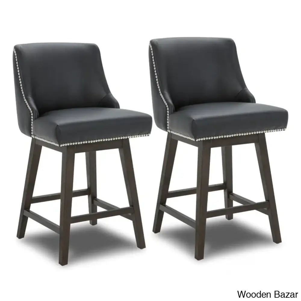 Arvelle Swivel Counter & Bar Stool (Set Of 2)