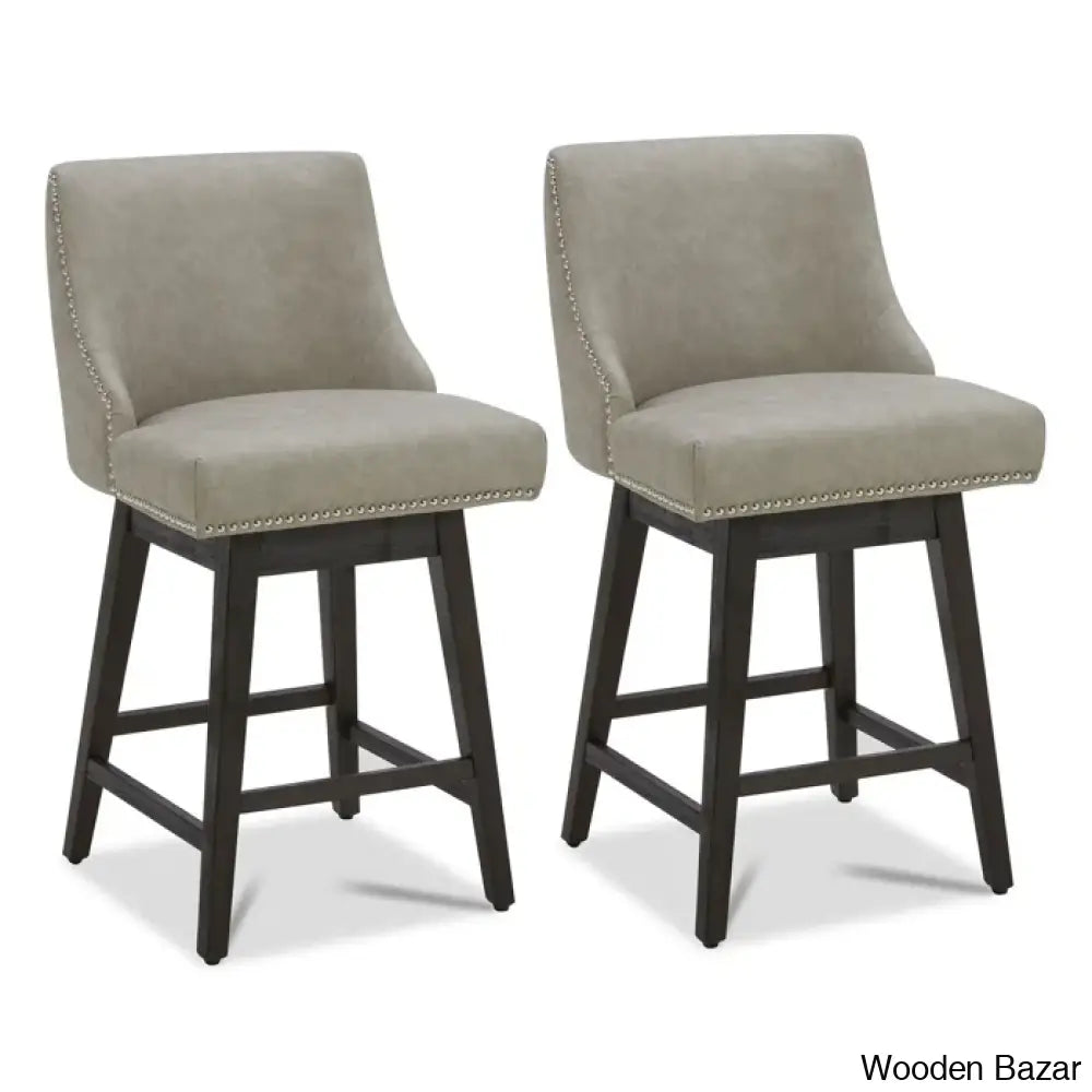 Arvelle Swivel Counter & Bar Stool (Set Of 2)