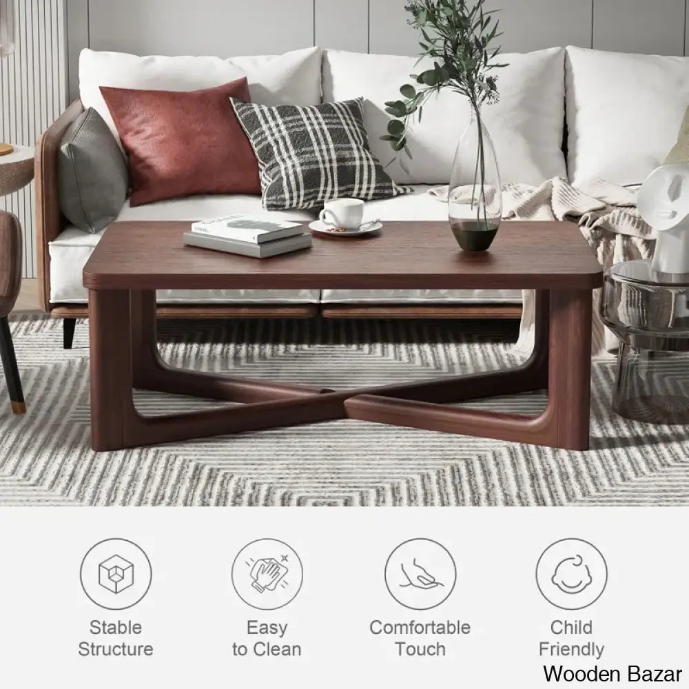 Ashaia Wood Coffee And Center Table