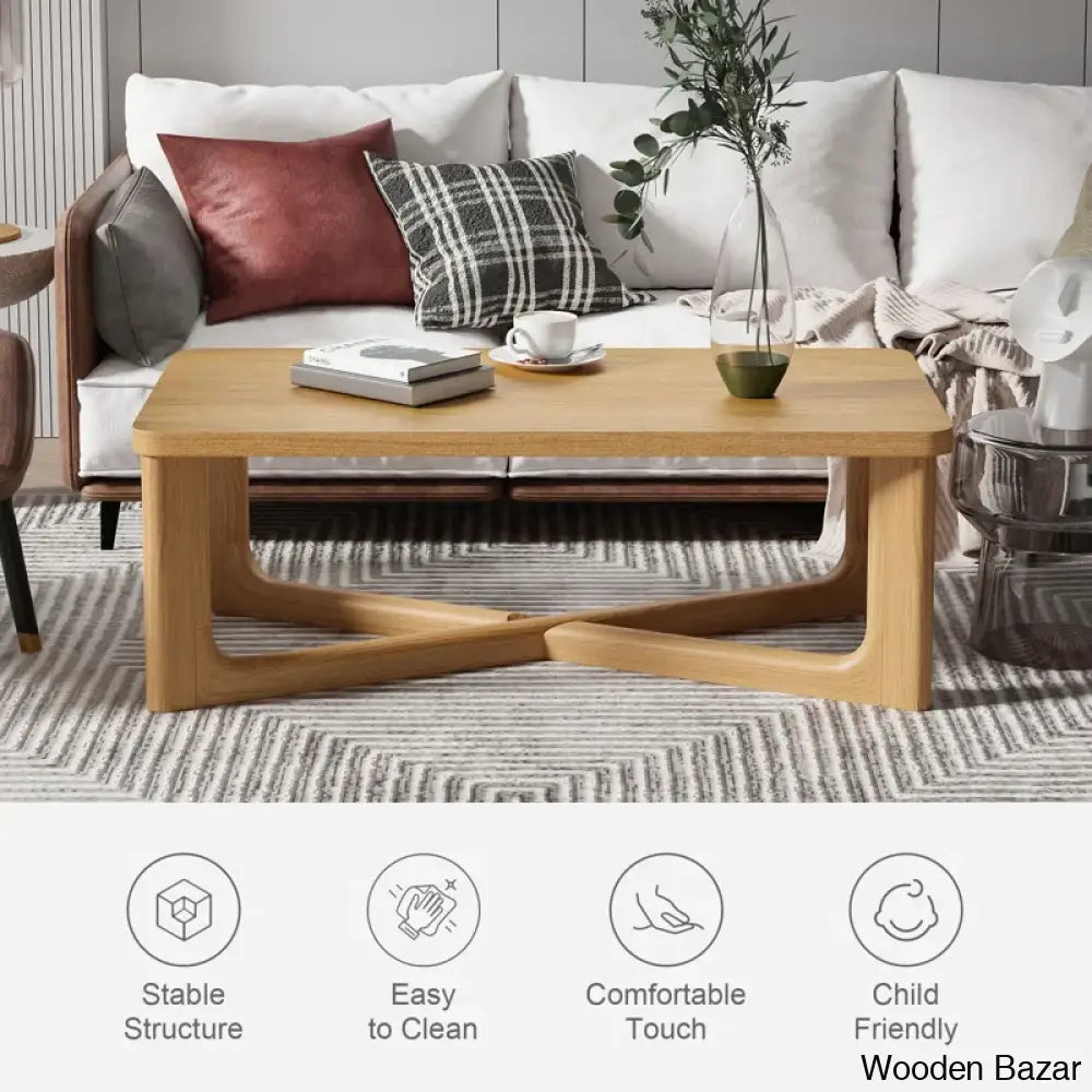 Ashaia Wood Coffee And Center Table