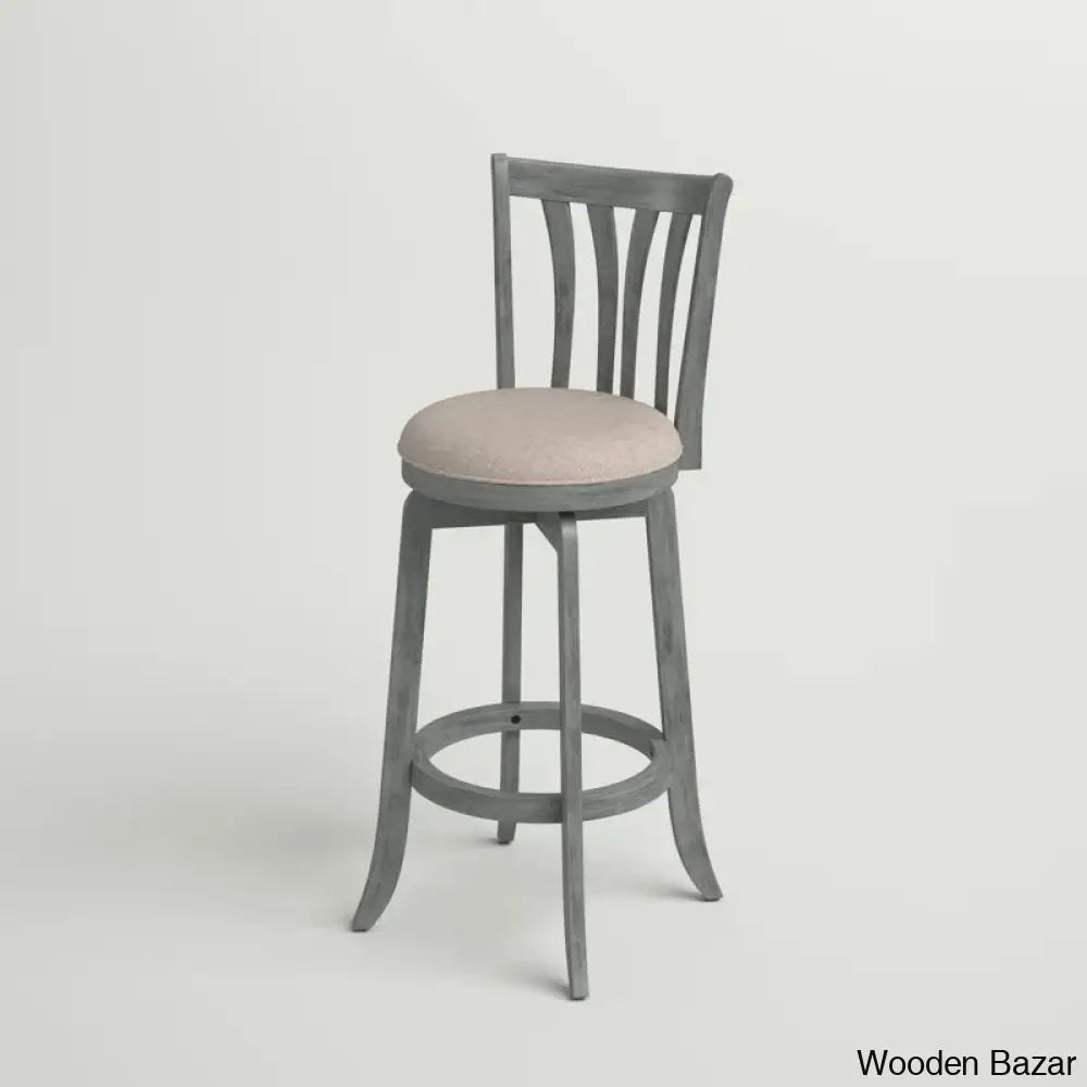 Asharnc Swivel Upholstered Counter And Bar Stool