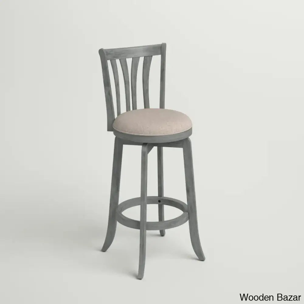 Asharnc Swivel Upholstered Counter And Bar Stool