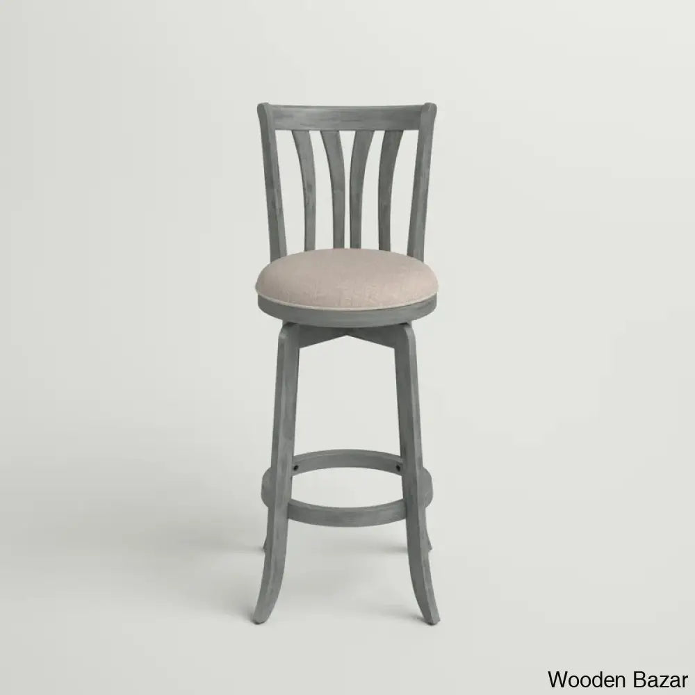 Asharnc Swivel Upholstered Counter And Bar Stool