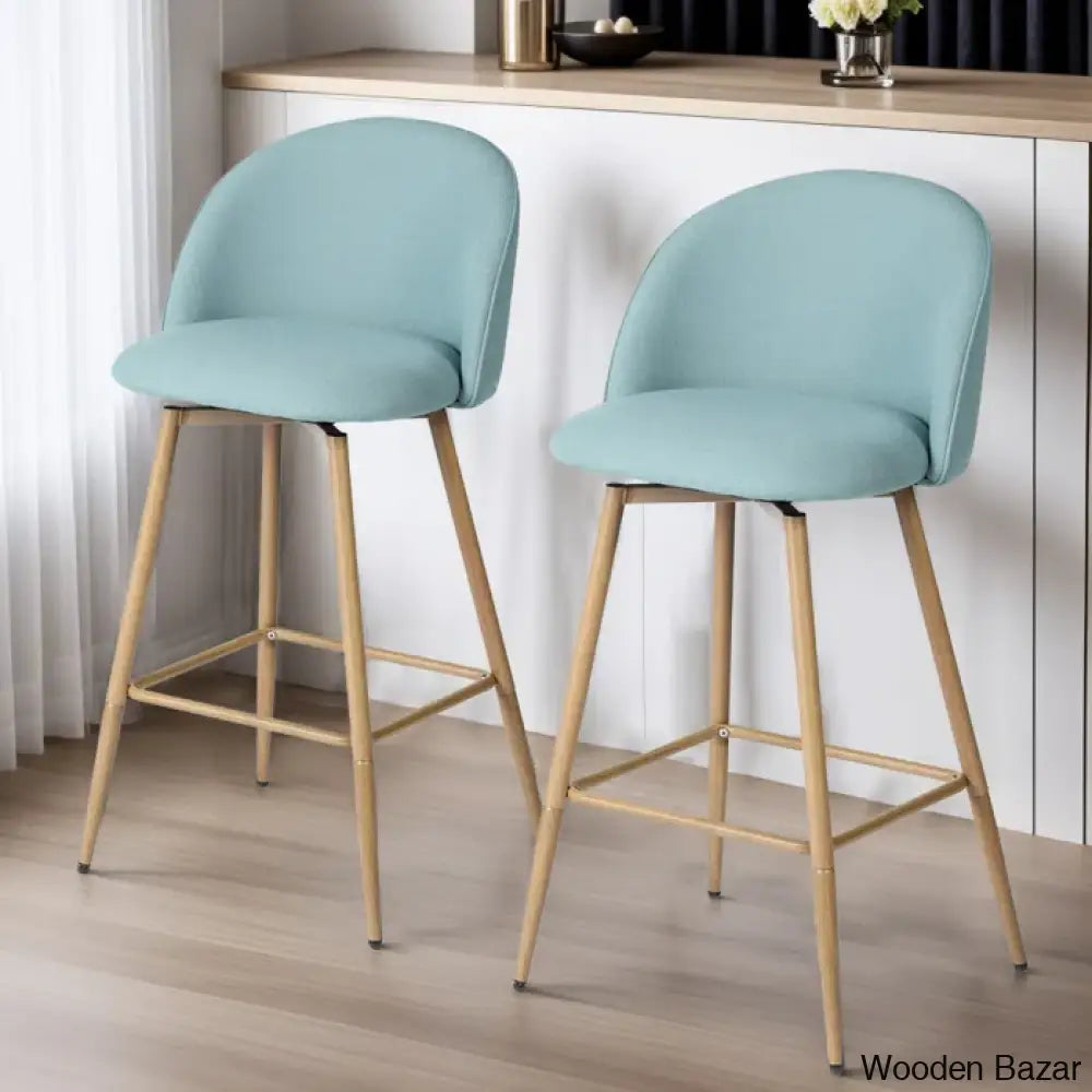 Asotino 360° Swivel Upholstered Counter And Bar Stools With Backrest