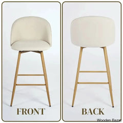 Asotino 360° Swivel Upholstered Counter And Bar Stools With Backrest