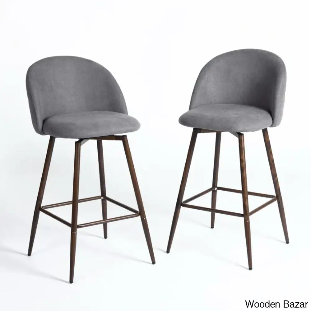 Asotino 360° Swivel Upholstered Counter And Bar Stools With Backrest