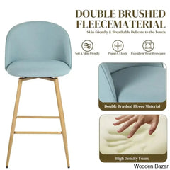 Asotino 360° Swivel Upholstered Counter And Bar Stools With Backrest