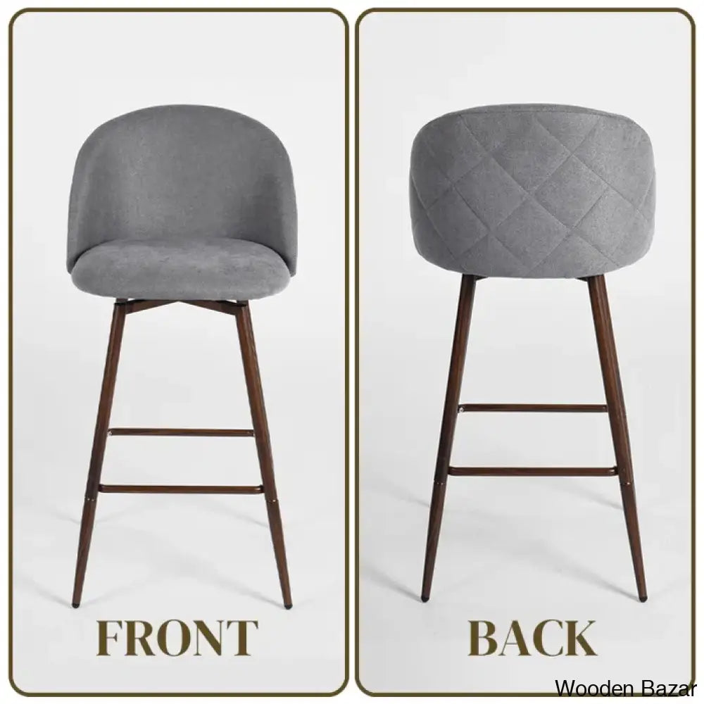 Asotino 360° Swivel Upholstered Counter And Bar Stools With Backrest