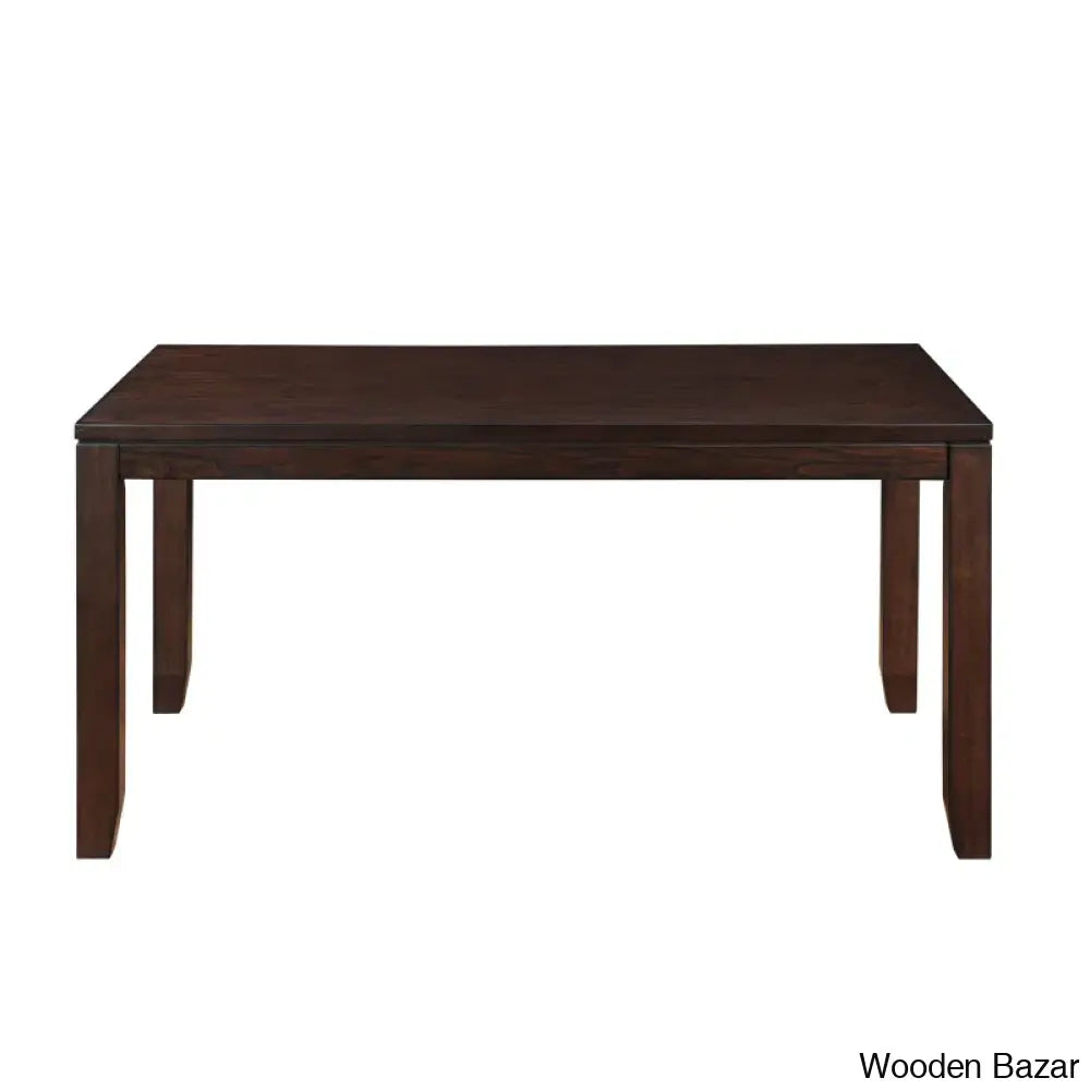 Astin Modern 6 Seater Wooden Dining Table Set - Bazar