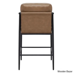 Atiko Swivel Upholstered 27.2’’ Counter And Bar Stool With Metal Frame (Set Of 2)