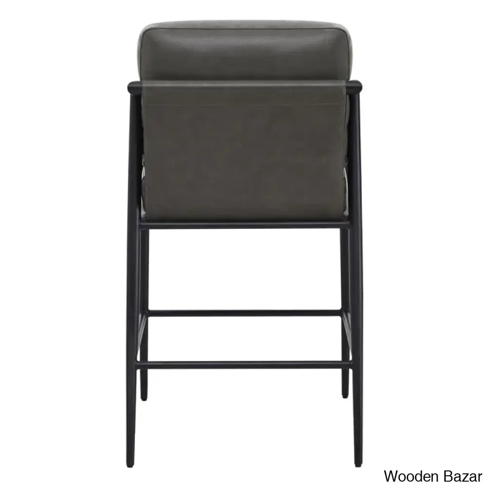 Atiko Swivel Upholstered 27.2’’ Counter And Bar Stool With Metal Frame (Set Of 2)